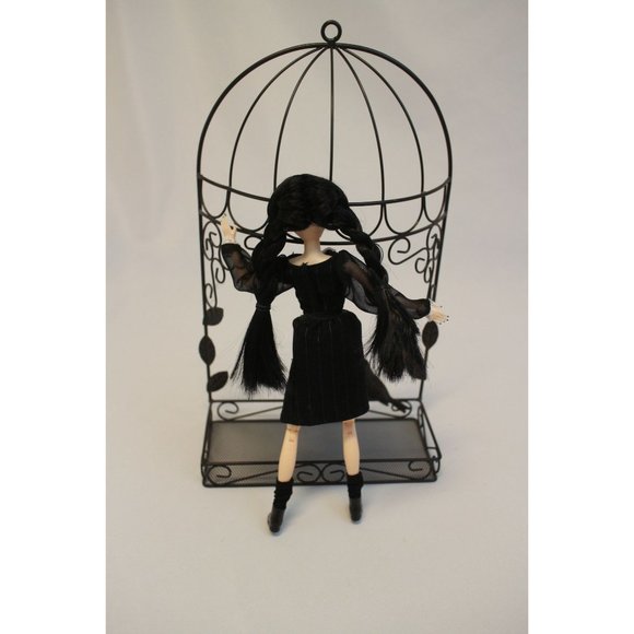 Custom Wednesday Addams Repaint Doll OOAK - Picture 8 of 11